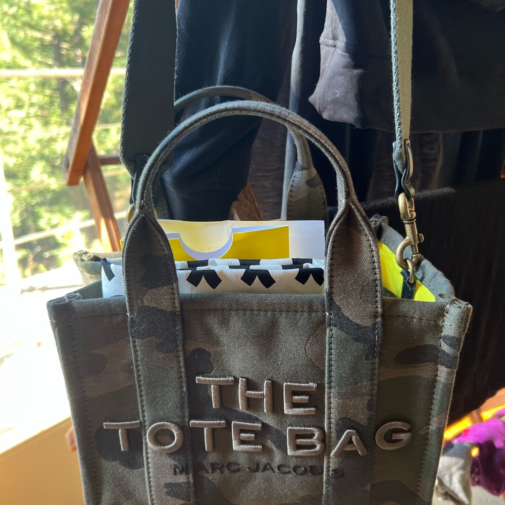 Marc Jacobs Green Camouflage Tote
